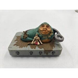 1996 Star Wars Action Fleet Jabba the Hutt Throne Galoob Leia Micro Machines